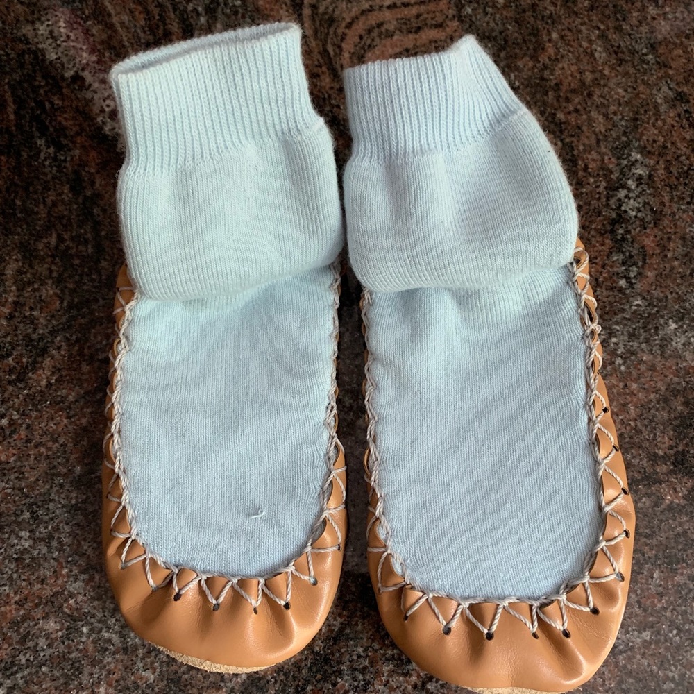 Hanna Andersson Moccasins, Blue color, size 10-12